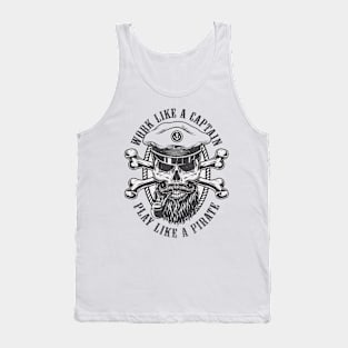 Skull of Sailor with Bones Tank Top